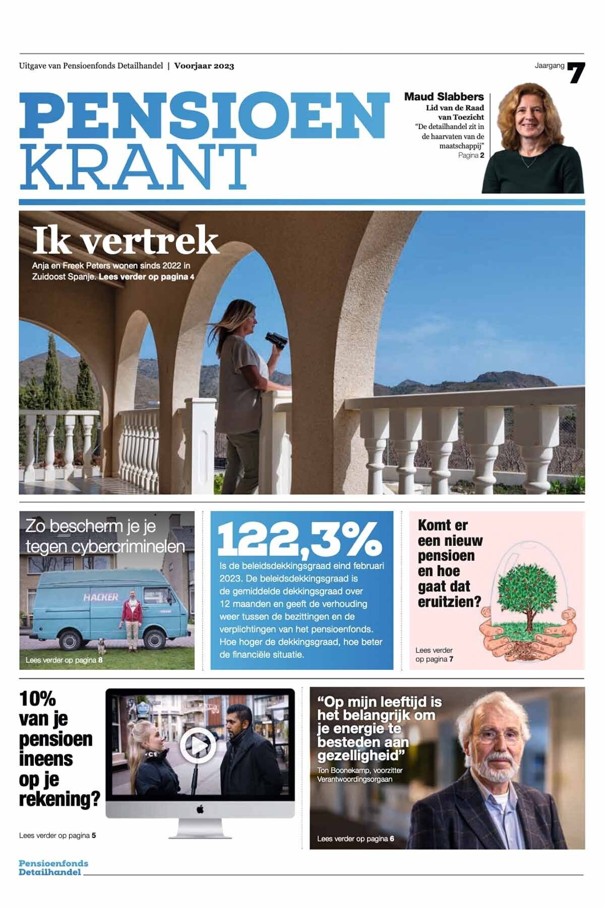 Omslag van de Pensioenkrant