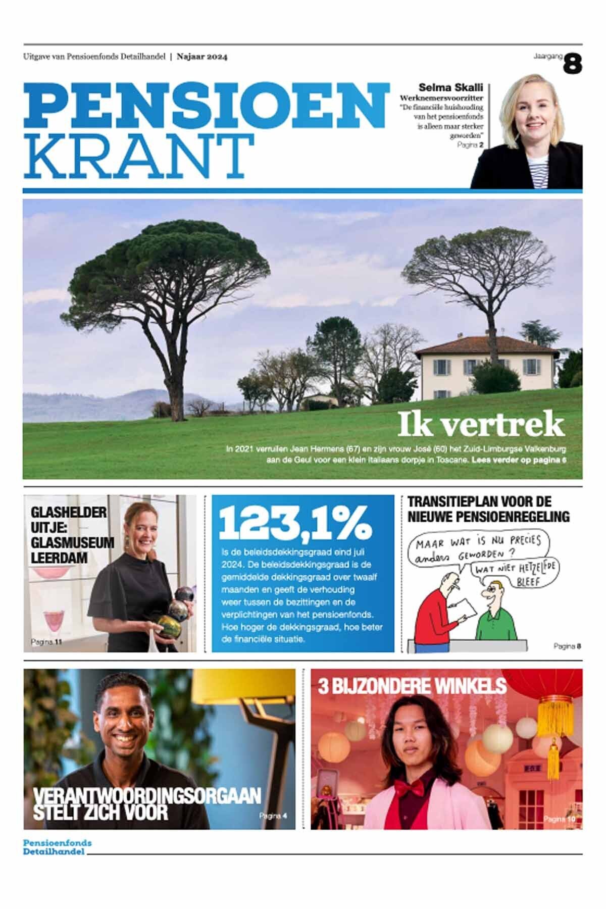 Omslag van de Pensioenkrant