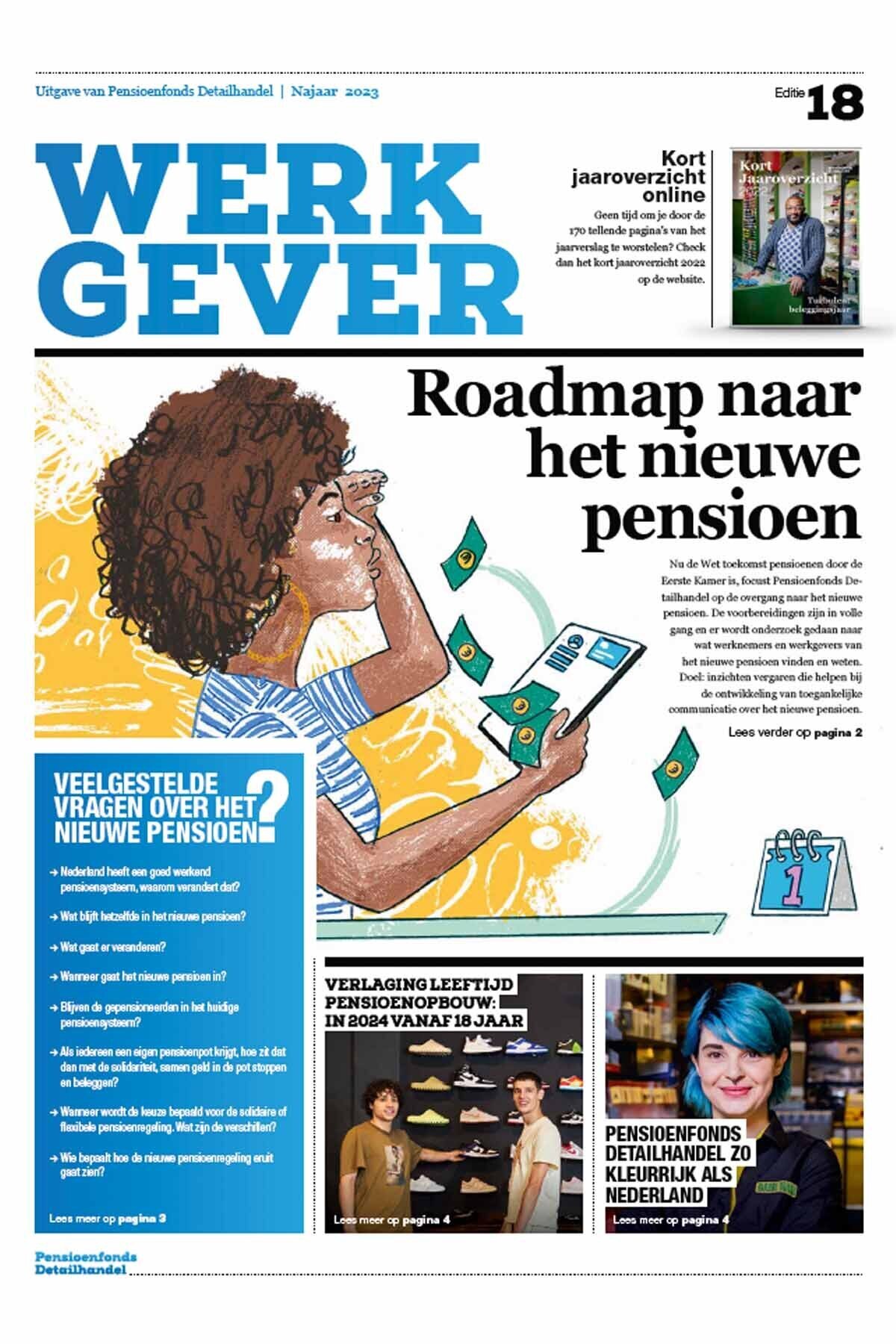 Omslag van de krant De Werkgever