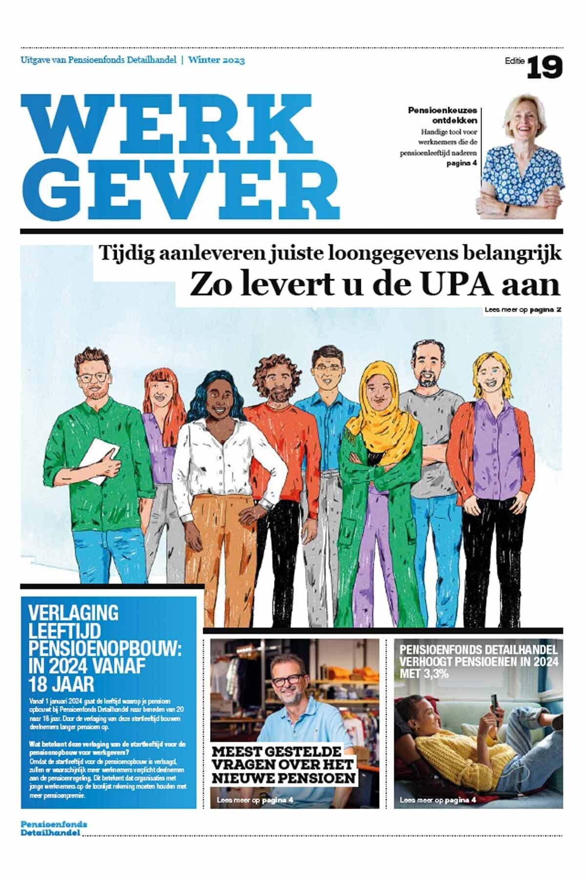Omslag van de krant De Werkgever