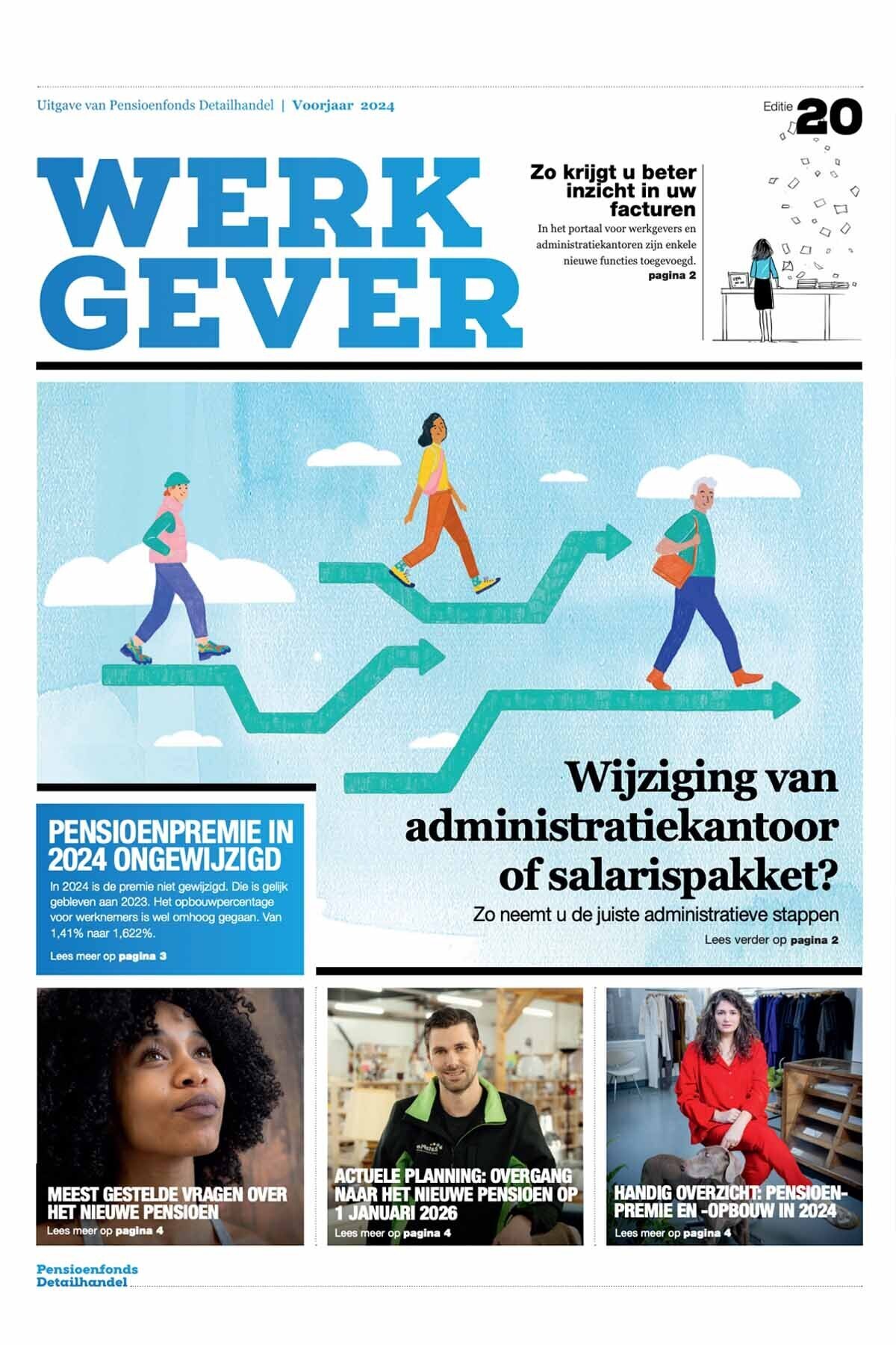 Omslag van de krant De Werkgever