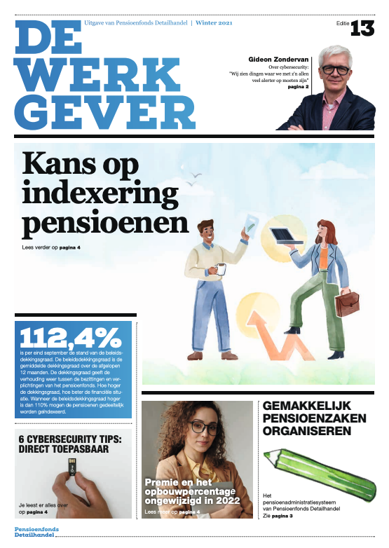 Omslag van de krant De Werkgever
