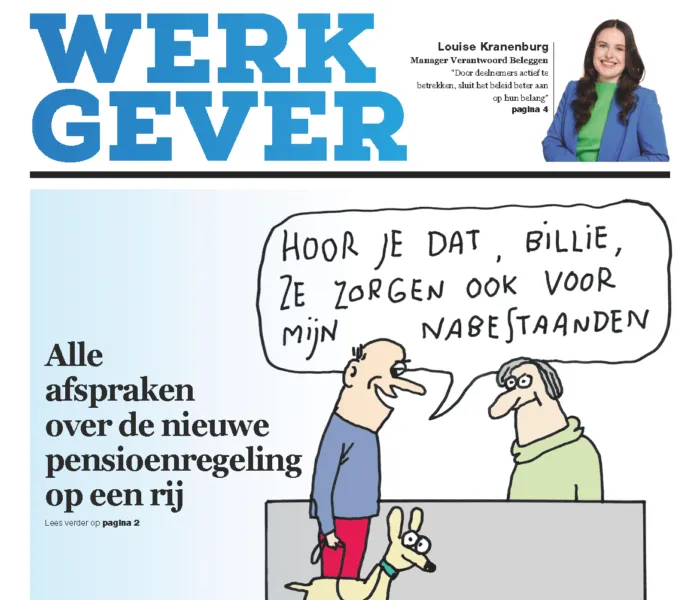 Omslag van de krant De Werkgever nr 22